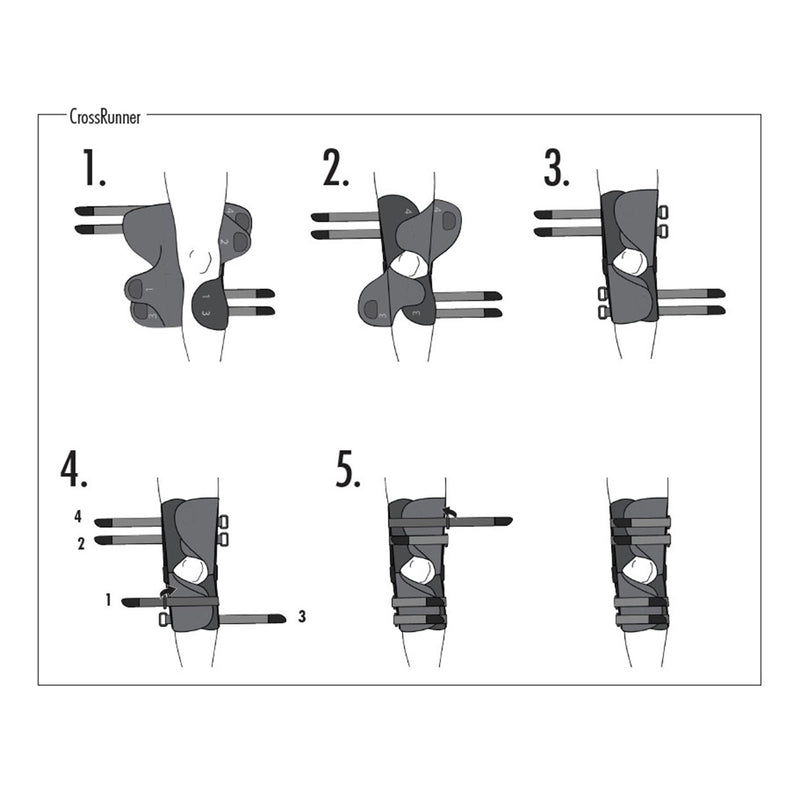 CrossRunner Kniebandage Short (Wraparound)